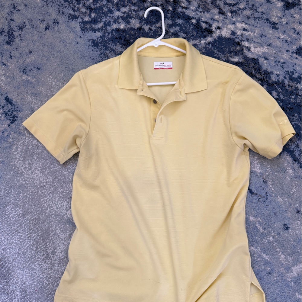 Grand Slam Light Yellow Polo Shirt